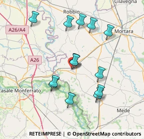 Mappa Via Borgoratto, 27031 Candia Lomellina PV, Italia (7.20846)