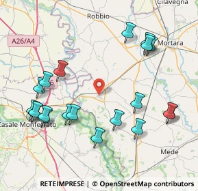 Mappa Via Borgoratto, 27031 Candia Lomellina PV, Italia (9.282)
