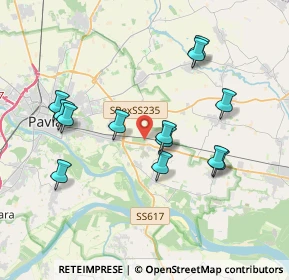 Mappa Strada Colombarone Marozzi, 27010 Valle Salimbene PV, Italia (3.68846)