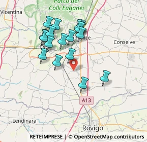 Mappa Vicolo Tiziano Vecellio, 35047 Solesino PD, Italia (6.81222)