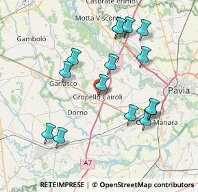 Mappa Via Carlo Albani, 27027 Gropello Cairoli PV, Italia (7.82667)