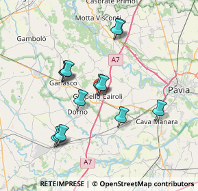 Mappa Via Carlo Albani, 27027 Gropello Cairoli PV, Italia (6.82)