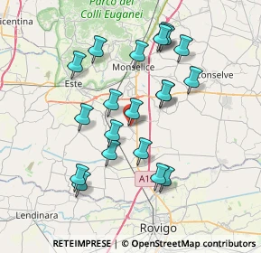 Mappa Viale della Libertà, 35047 Solesino PD, Italia (7.014)