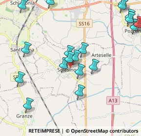 Mappa Piazza Aldo Moro, 35047 Solesino PD, Italia (2.5725)