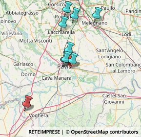 Mappa Via Enrico Bottini, 27100 Pavia PV, Italia (13.89091)