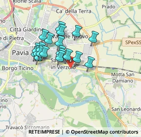 Mappa Via Enrico Bottini, 27100 Pavia PV, Italia (1.4465)