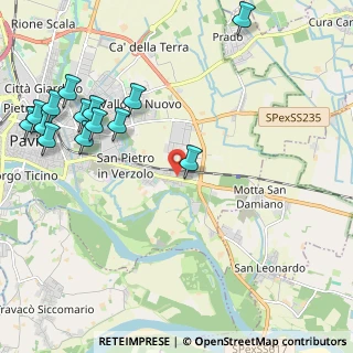 Mappa Via Angelo Amati, 27100 Pavia PV, Italia (2.71286)