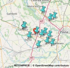 Mappa Via San L. Beccari, 27027 Gropello Cairoli PV, Italia (6.08692)