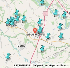 Mappa Via San L. Beccari, 27027 Gropello Cairoli PV, Italia (5.2445)