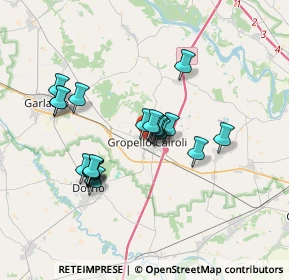 Mappa Via San L. Beccari, 27027 Gropello Cairoli PV, Italia (2.899)