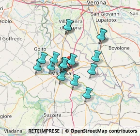 Mappa Via Caselle, 46030 San Giorgio di Mantova MN, Italia (10.02278)