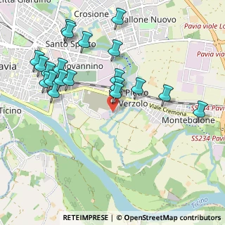 Mappa Strada Valbona, 27100 Pavia PV, Italia (1.1405)