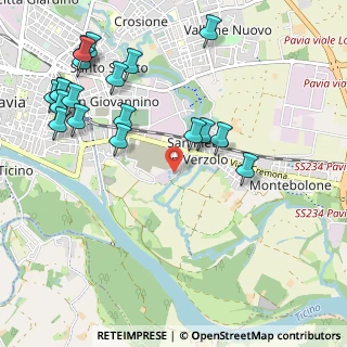 Mappa Strada Valbona, 27100 Pavia PV, Italia (1.2845)