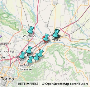 Mappa Via Pietro Pastero, 10032 Brandizzo TO, Italia (5.59846)