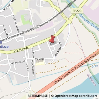 Mappa Via Pietro Pastero, 1/1, 10032 Brandizzo, Torino (Piemonte)