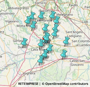 Mappa Via Beretta, 27100 Pavia PV, Italia (10.8755)