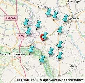 Mappa Via G. Mazzini, 27031 Candia Lomellina PV, Italia (6.89462)