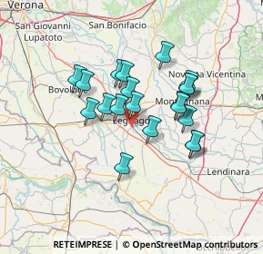 Mappa Via Almerini Vecchia, 37045 Legnago VR, Italia (10.9265)