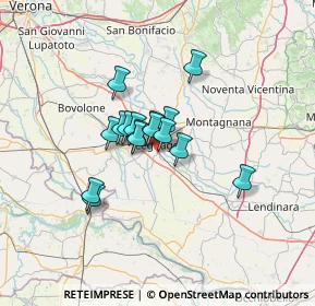 Mappa Via Almerini Vecchia, 37045 Legnago VR, Italia (8.53625)