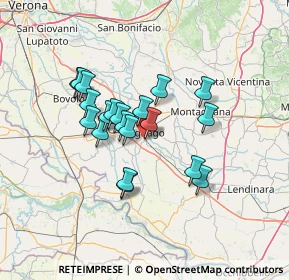 Mappa Via Almerini Vecchia, 37045 Legnago VR, Italia (10.8435)