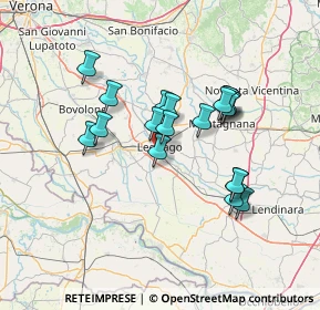 Mappa Via Almerini Vecchia, 37045 Legnago VR, Italia (11.92579)