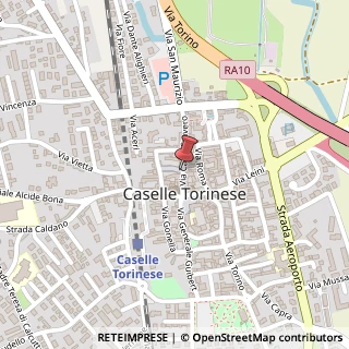 Mappa Via Carlo Cravero, 21, 10072 Caselle Torinese, Torino (Piemonte)