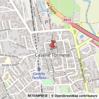 Mappa Via C. Cravero, 11, 10072 Caselle Torinese, Torino (Piemonte)