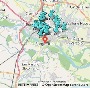 Mappa Via Ponte Vecchio, 27100 Pavia PV, Italia (1.4055)