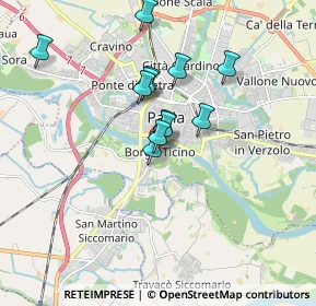 Mappa Via Ponte Vecchio, 27100 Pavia PV, Italia (1.37167)