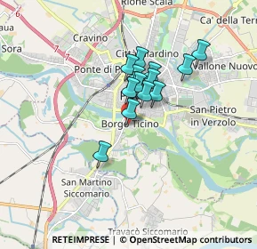 Mappa Via Ponte Vecchio, 27100 Pavia PV, Italia (1.13571)