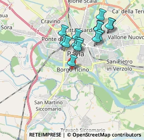Mappa Via Ponte Vecchio, 27100 Pavia PV, Italia (1.63)