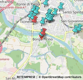 Mappa Via Ponte Vecchio, 27100 Pavia PV, Italia (1.029)