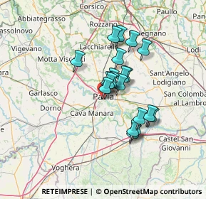 Mappa Via Ponte Vecchio, 27100 Pavia PV, Italia (10.1605)