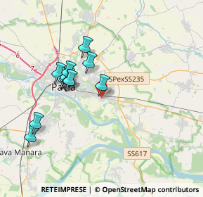 Mappa Via Solari, 27100 Pavia PV, Italia (3.34333)