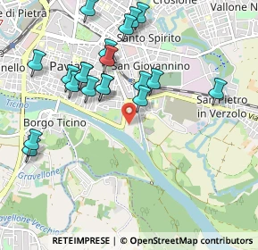 Mappa Piazzale Europa, 27100 Pavia PV, Italia (1.0265)