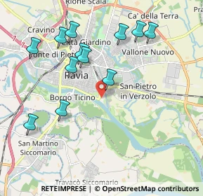 Mappa Piazzale Europa, 27100 Pavia PV, Italia (2.09333)
