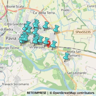 Mappa Via Monte Bolone, 27100 Pavia PV, Italia (1.753)