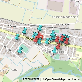 Mappa Via Monte Bolone, 27100 Pavia PV, Italia (0.20385)