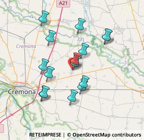 Mappa Via Palmiro Togliatti, 26039 Vescovato CR, Italia (6.53733)