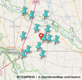 Mappa Via Palmiro Togliatti, 26039 Vescovato CR, Italia (6.25231)