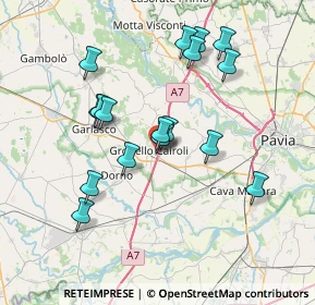Mappa Via Teresio Olivelli, 27027 Gropello Cairoli PV, Italia (6.92882)