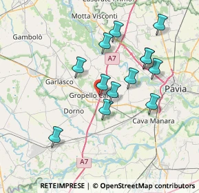 Mappa Via Teresio Olivelli, 27027 Gropello Cairoli PV, Italia (6.70154)