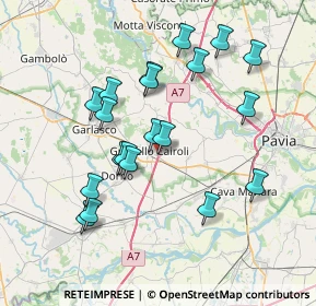 Mappa Via Teresio Olivelli, 27027 Gropello Cairoli PV, Italia (7.1995)