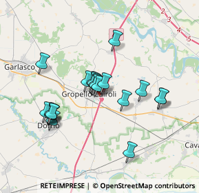 Mappa Via Teresio Olivelli, 27027 Gropello Cairoli PV, Italia (3.066)