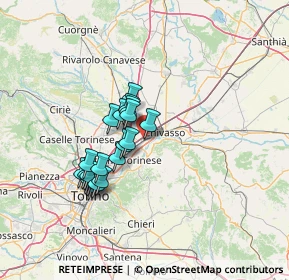 Mappa Via Settimo, 10032 Brandizzo TO, Italia (11.3375)