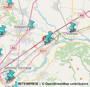 Mappa Via Settimo, 10032 Brandizzo TO, Italia (6.50231)