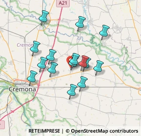 Mappa Via Cottarelli, 26039 Vescovato CR, Italia (5.92667)
