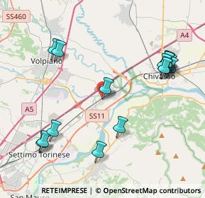 Mappa Via Ceresole, 10032 Brandizzo TO, Italia (4.6775)