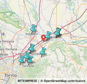 Mappa Via Ceresole, 10032 Brandizzo TO, Italia (6.34818)