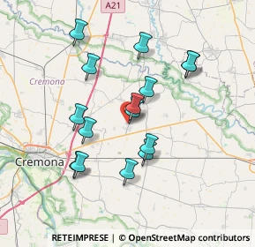 Mappa Via Giacomo Reboani, 26039 Vescovato CR, Italia (6.53867)